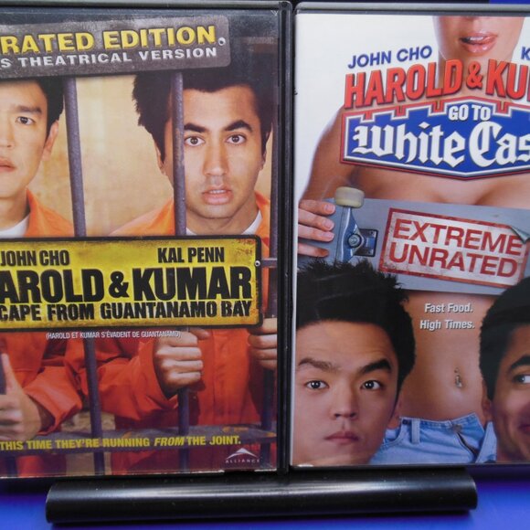 DVDs Lot of 2 Harold and Kumar Escape from Guantanamo Bay and Go To White Castle - Picture 2 of 11